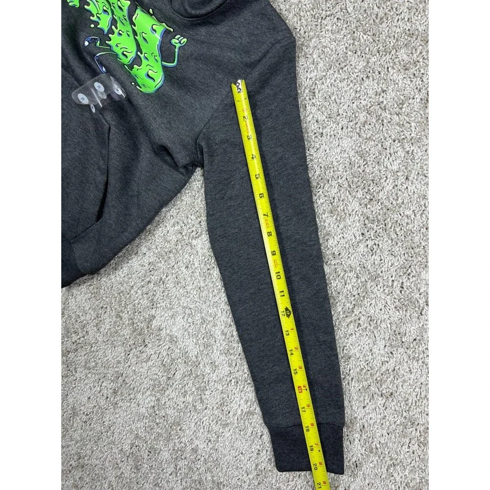 Adidas Boys Monster Graphic Hoodie Youth M 10/12 Gray Pullover NWT